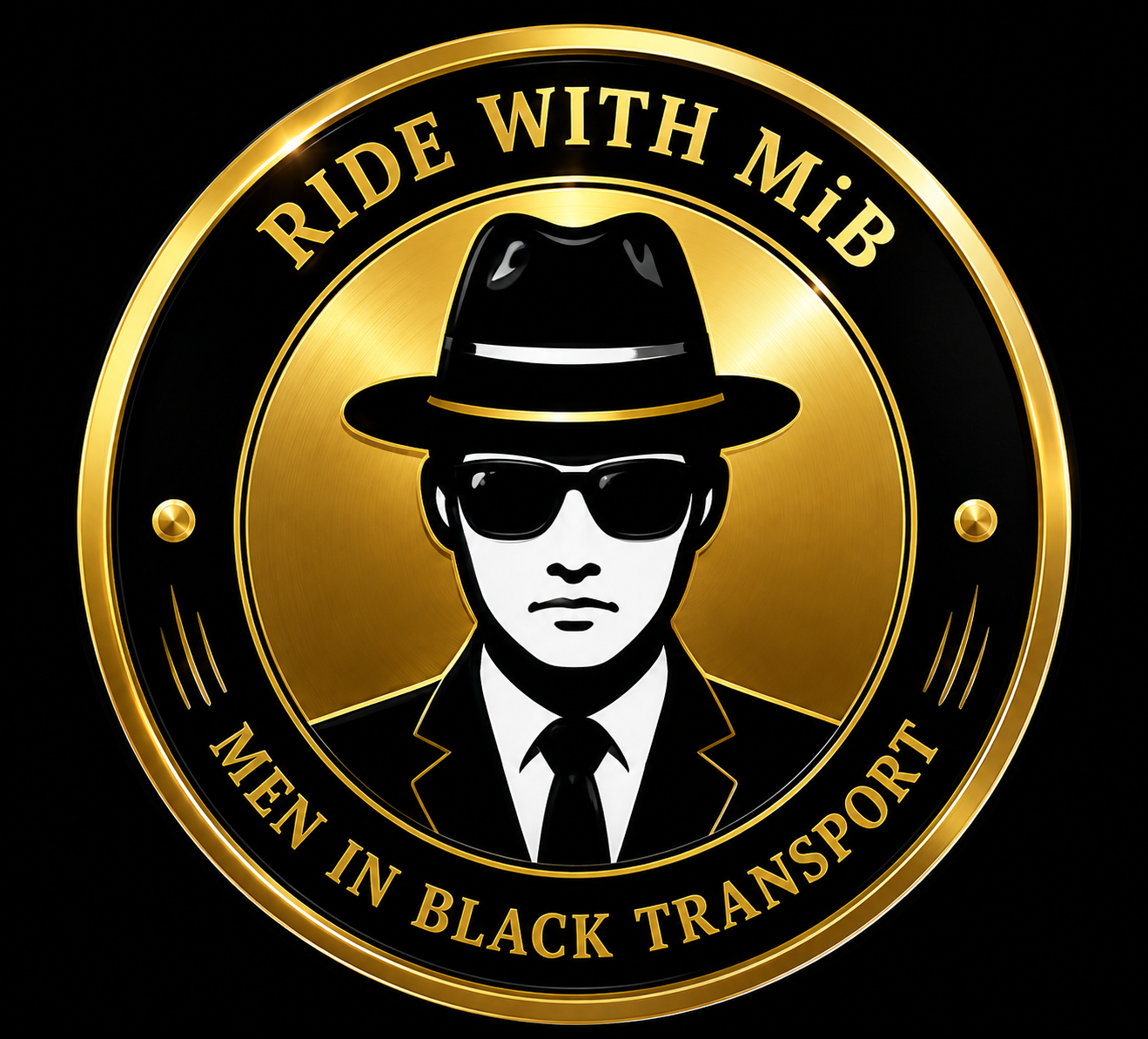 Ride With MiB Agent emblem